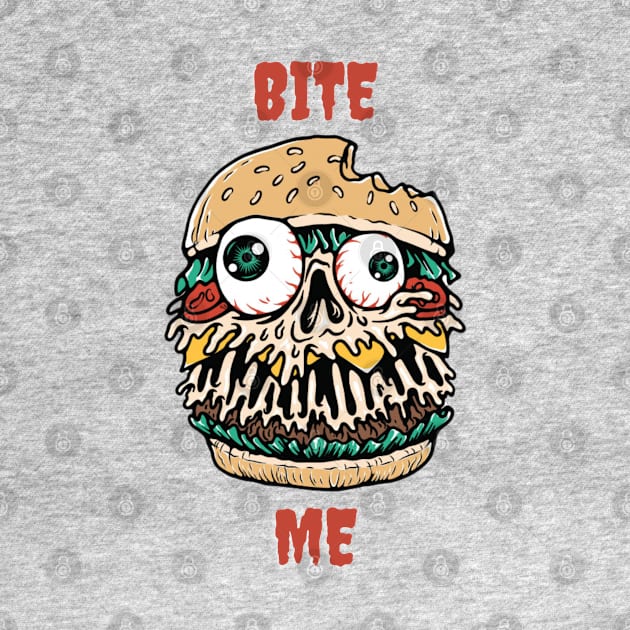 Bite me burger by Rakos_merch